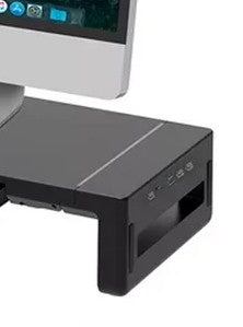 Acessório Suporte para Monitor de Mesa com Portas USB e Gavetas